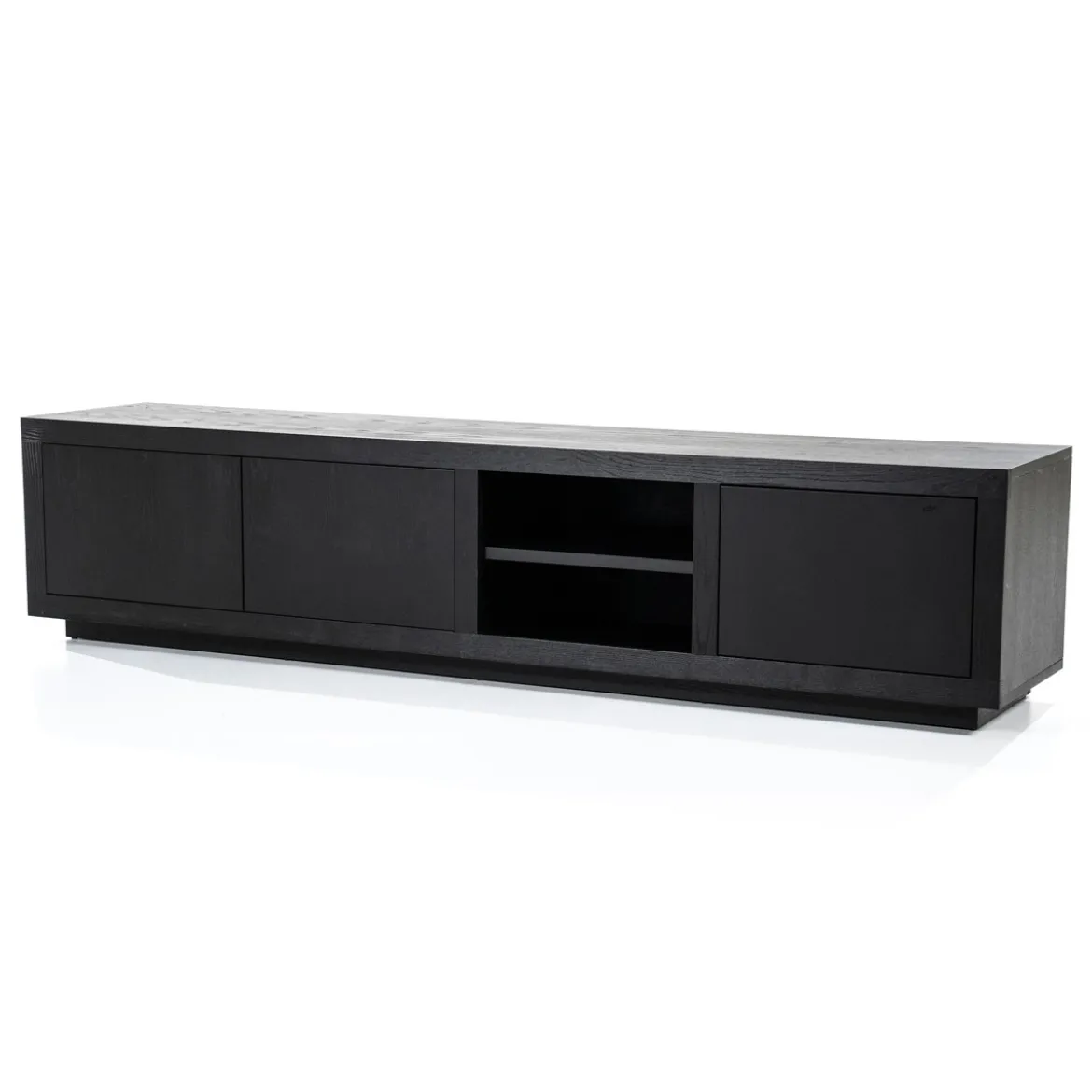 Tv-meubel zwart eiken 200 cm - Eleonora Helsinki
