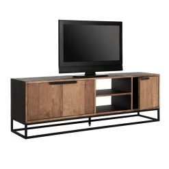 Tv-meubel zwart teak - DTP Home Cosmo
