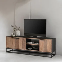Tv-meubel zwart teak - DTP Home Cosmo