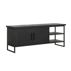 Tv-meubel zwart teak - DTP Home Timeless Black Beam