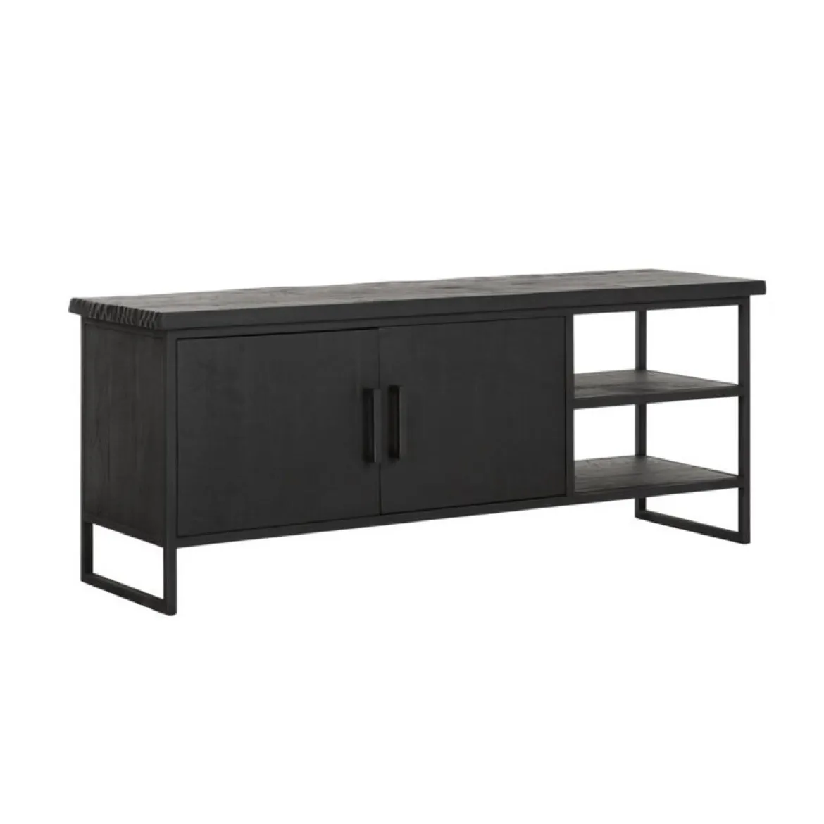 Tv-meubel zwart teak - DTP Home Timeless Black Beam
