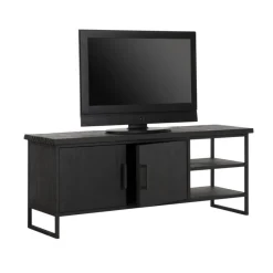 Tv-meubel zwart teak - DTP Home Timeless Black Beam