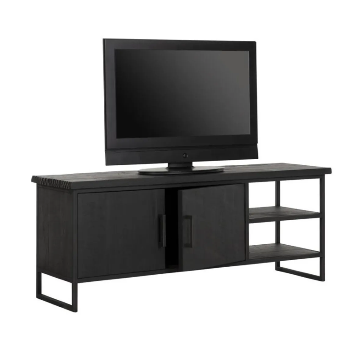 Tv-meubel zwart teak - DTP Home Timeless Black Beam