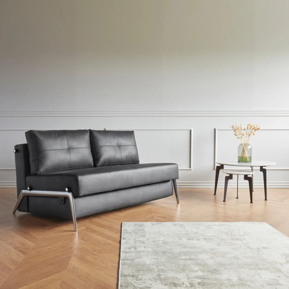 Tweepersoons slaapbank 140 - Innovation Living Cubed 140 Aluminium