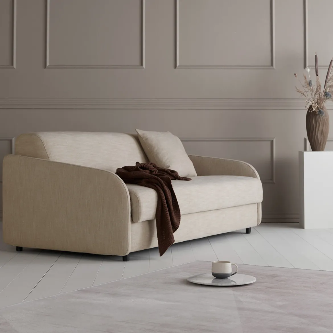 Uitklapbare slaapbank met pocket-spring matras - Innovation Living Eivor 140