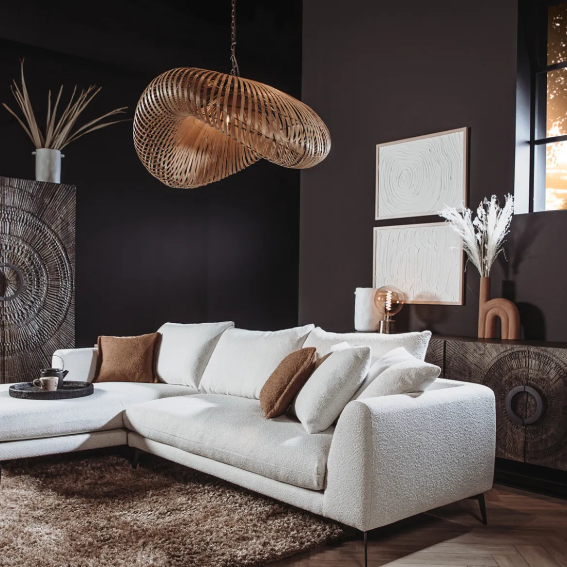 Uniek dressoir mangohout - Tower Living Padua