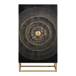 Unieke kast zwart hout met goud - Kare Design Madeira Dark