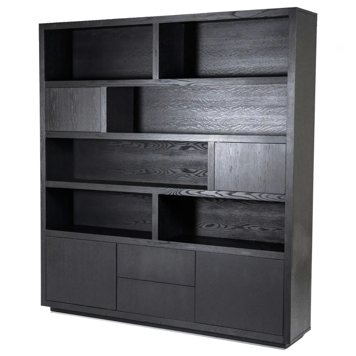 Vakkenkast zwart eiken 200 cm - Eleonora Helsinki
