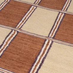Vakken vloerkleed terra beige - Dutchbone Gambit