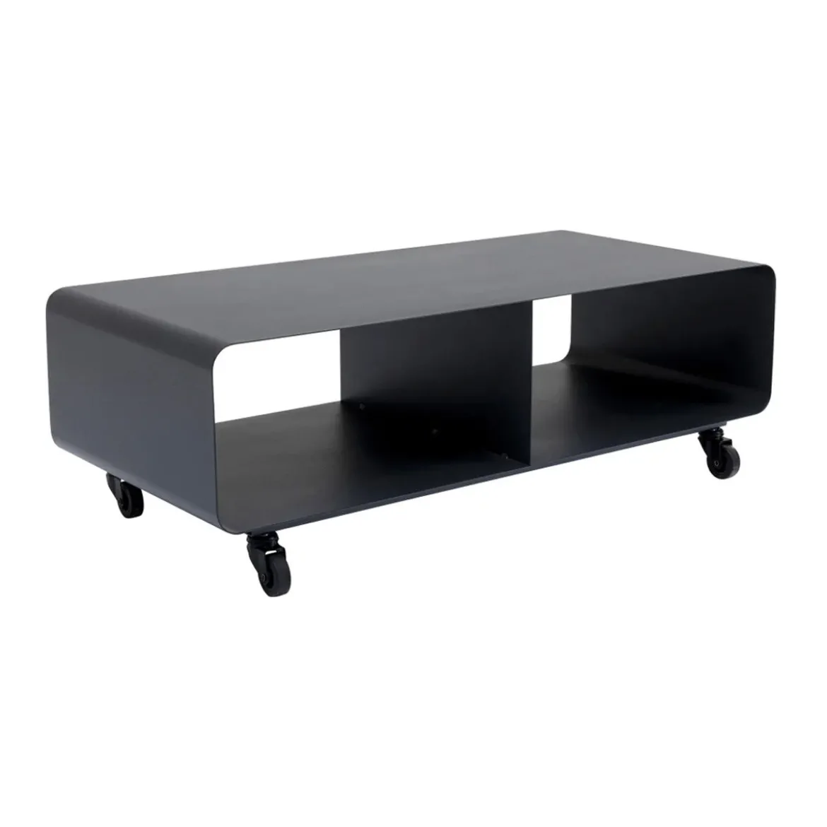 Verrijdbaar tv-meubel donkergrijs - Kare Design Lounge M