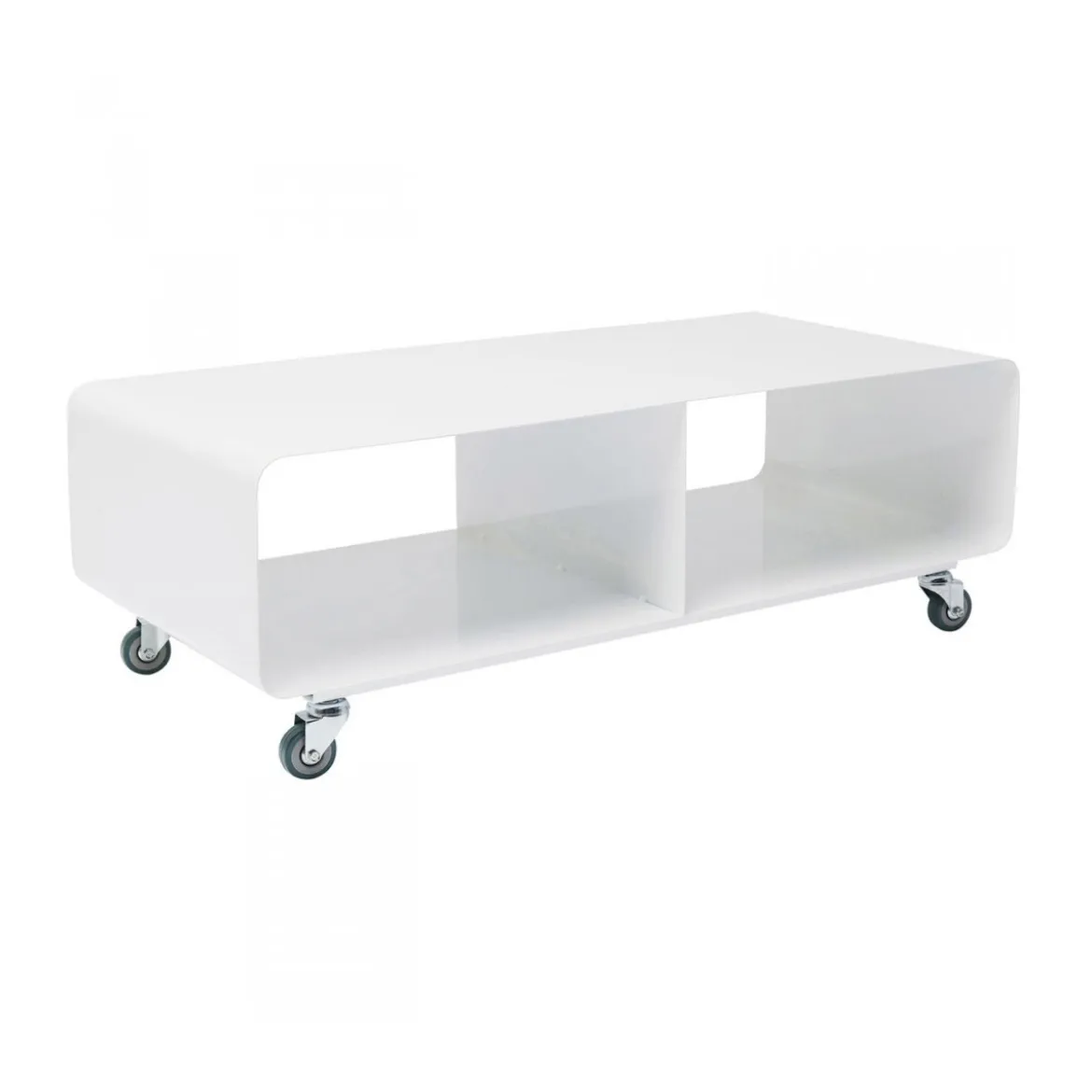 Verrijdbaar tv meubel wit - Kare Design Lounge M