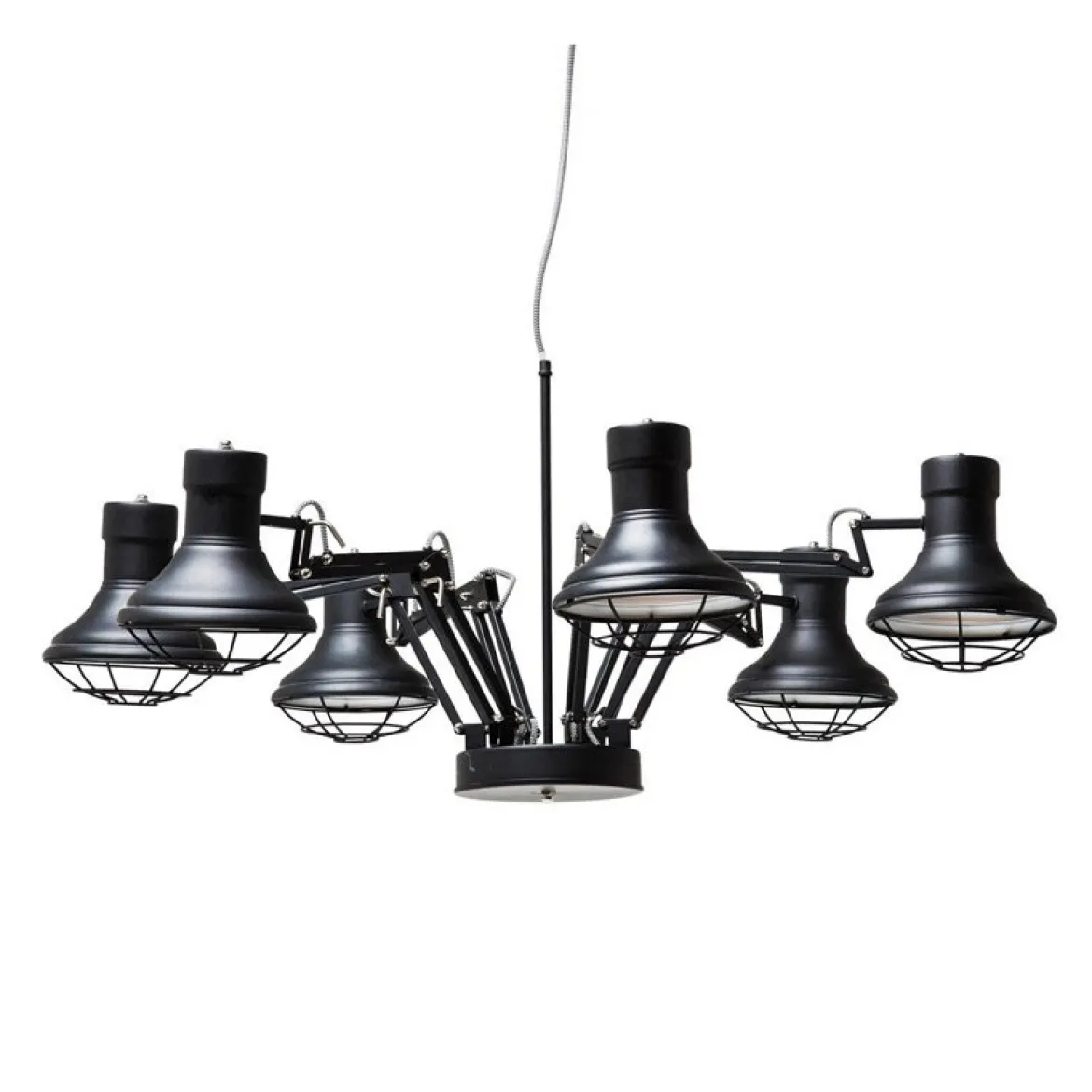 Verstelbare hanglamp zwart - Kare Design Spider Multi
