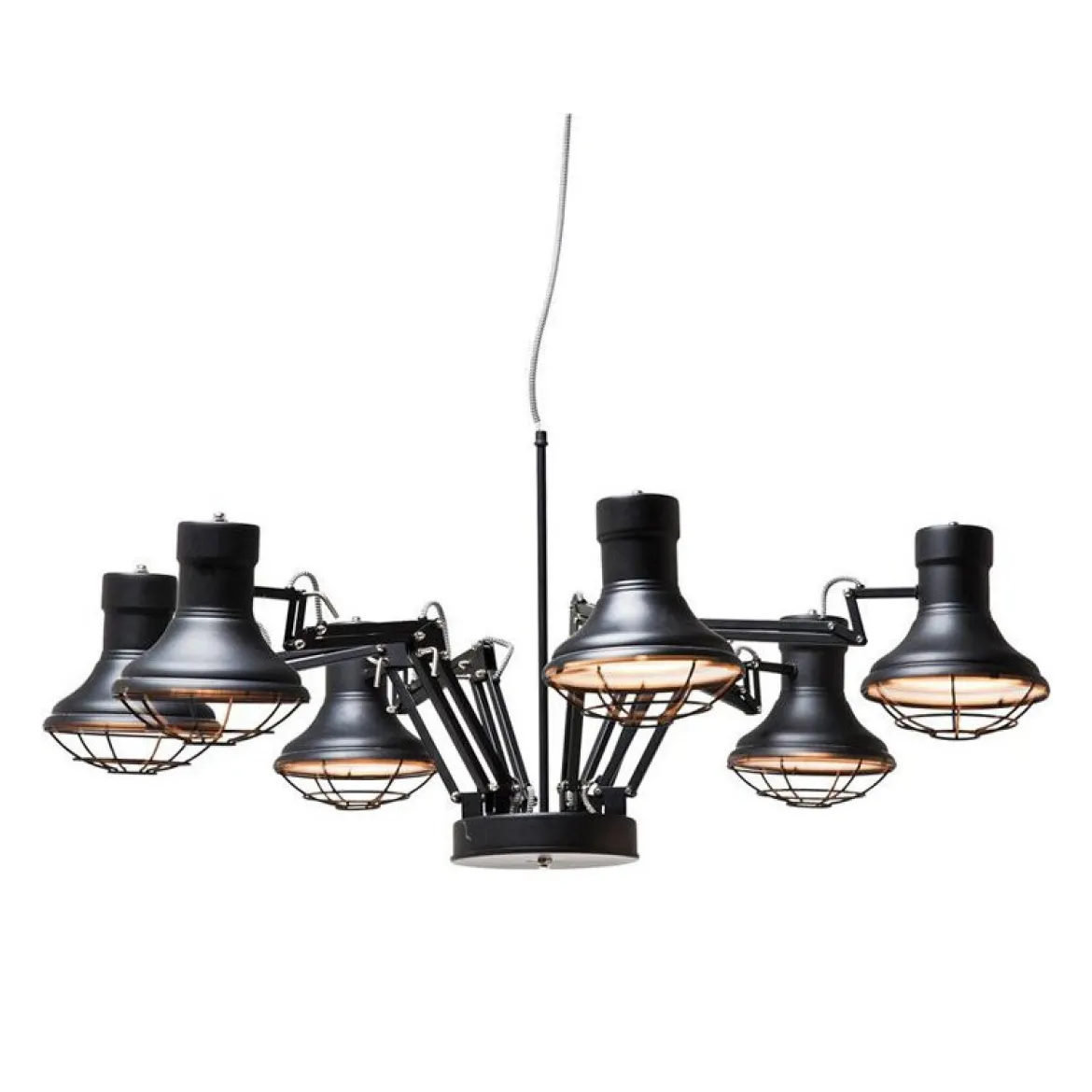 Verstelbare hanglamp zwart - Kare Design Spider Multi