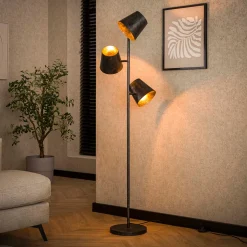 Verstelbare vloerlamp industrieel - Santa Kinetic