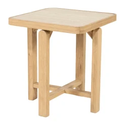 Vierkante bijzettafel travertin - Eleonora Vidar