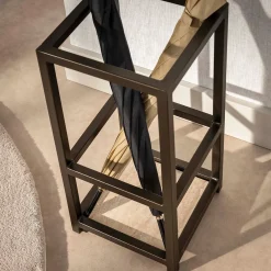Vierkante paraplubak met brons frame - Giani Terra