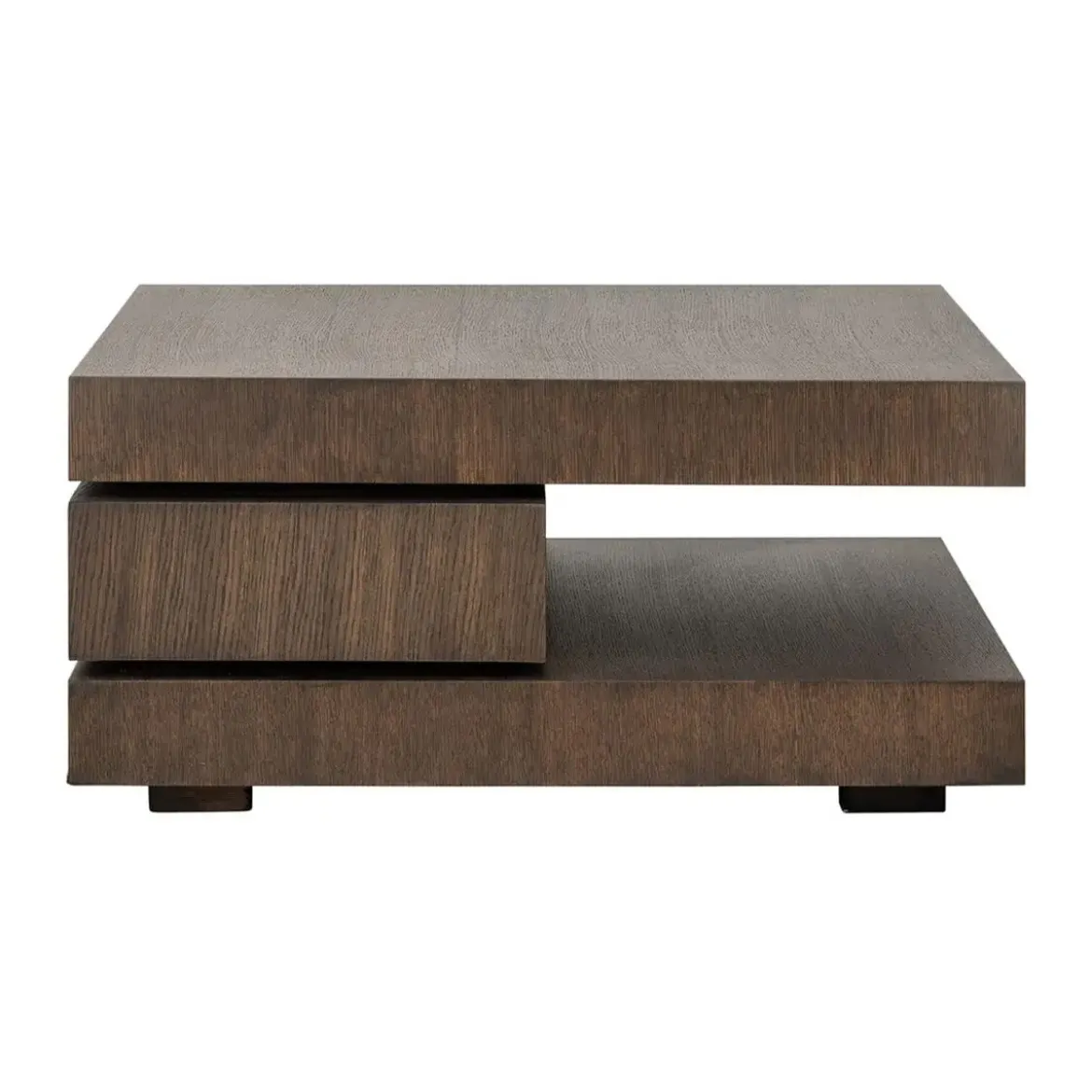 Vierkante salontafel bruin eiken - Richmond Interiors Oakura Brown