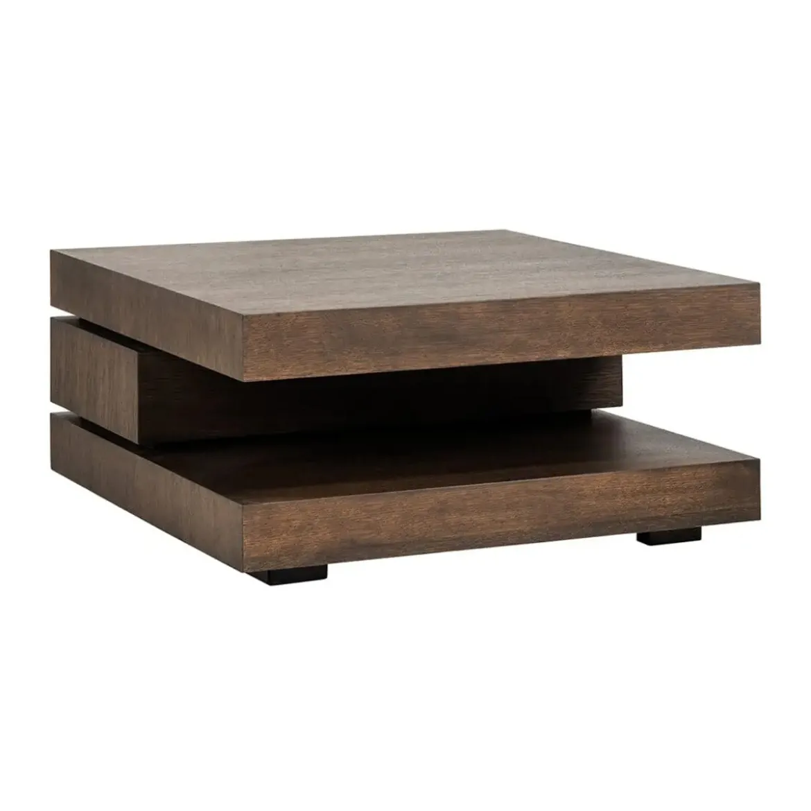 Vierkante salontafel bruin eiken - Richmond Interiors Oakura Brown