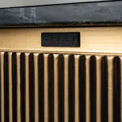 Vierkante salontafel goud met marmer - Richmond Interiors Ironville