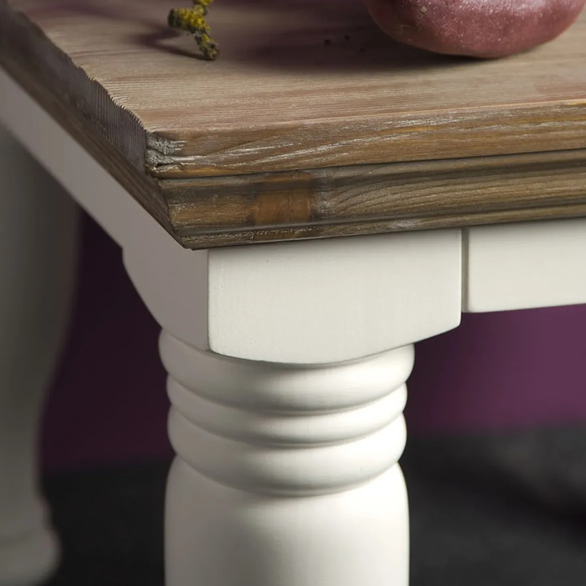 Vierkante salontafel landelijk grijs - Tower Living Fleur