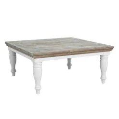 Vierkante salontafel landelijk grijs - Tower Living Fleur