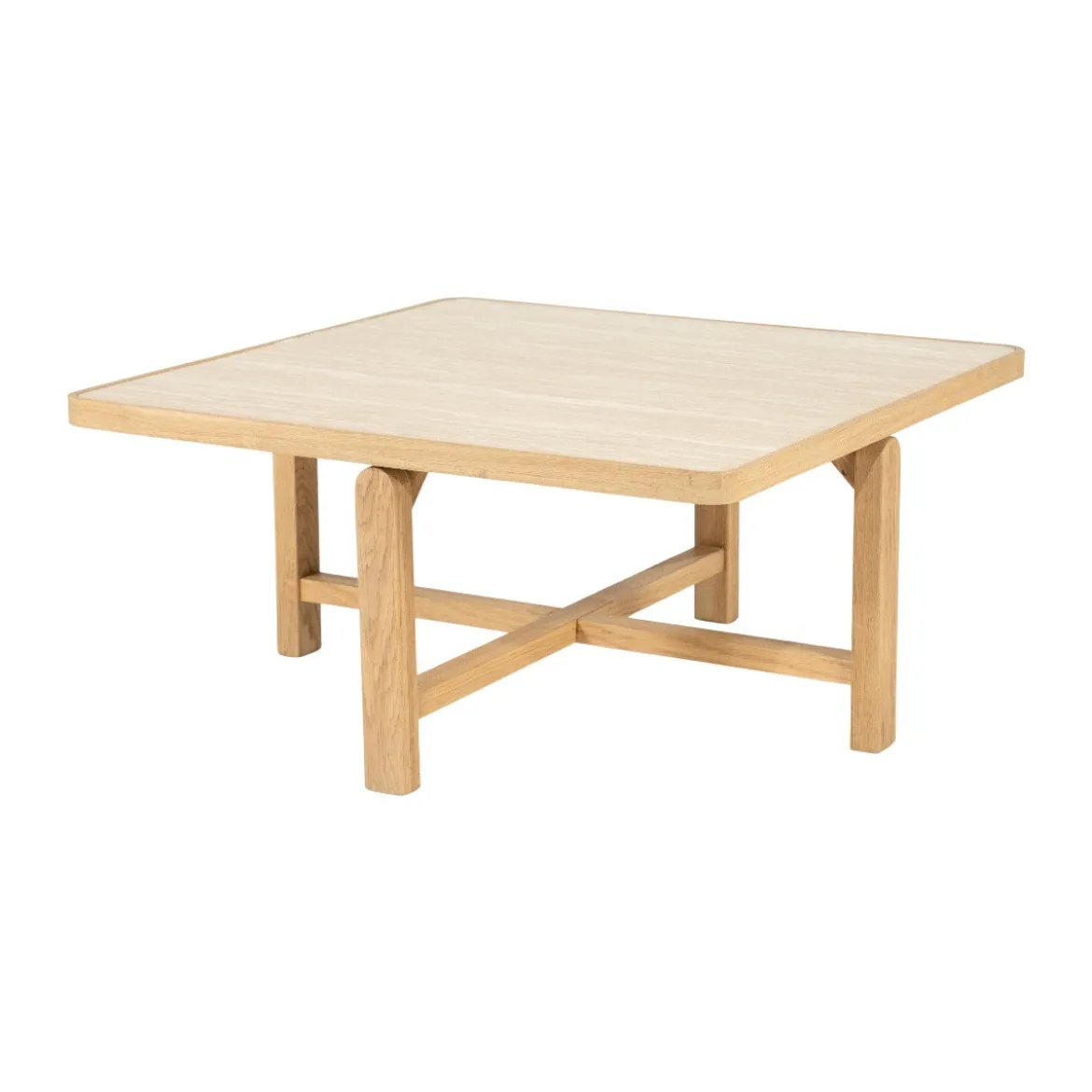 Vierkante salontafel travertin - Eleonora Vidar
