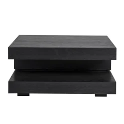 Vierkante salontafel zwart eiken - Richmond Interiors Oakura