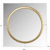 Vierkante spiegel met gouden ring - Richmond Interiors Briana