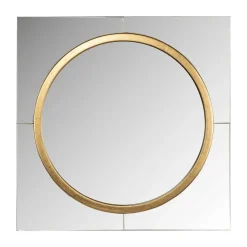 Vierkante spiegel met gouden ring - Richmond Interiors Briana