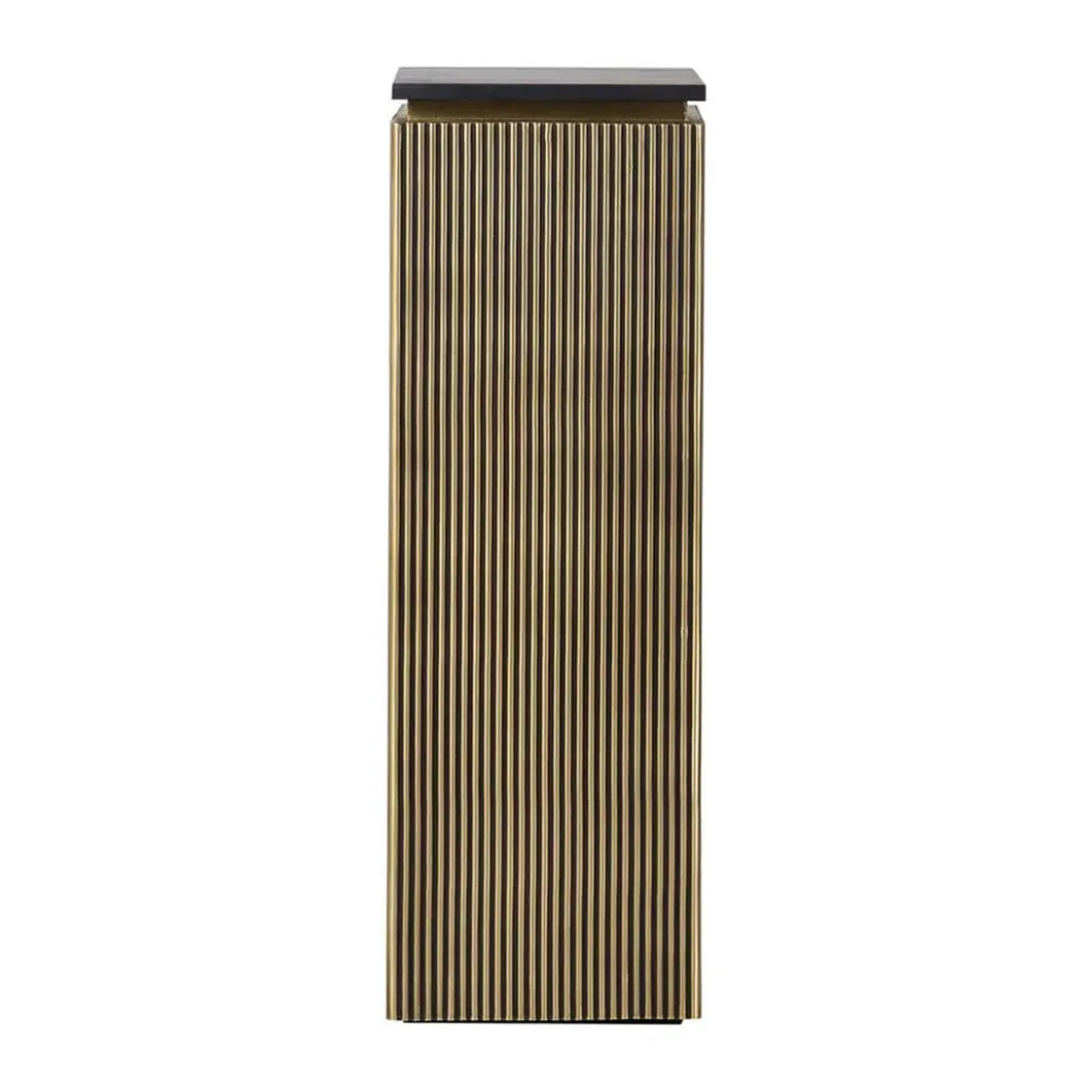 Vierkante zuil goud met ribbels - Richmond Interiors Ironville