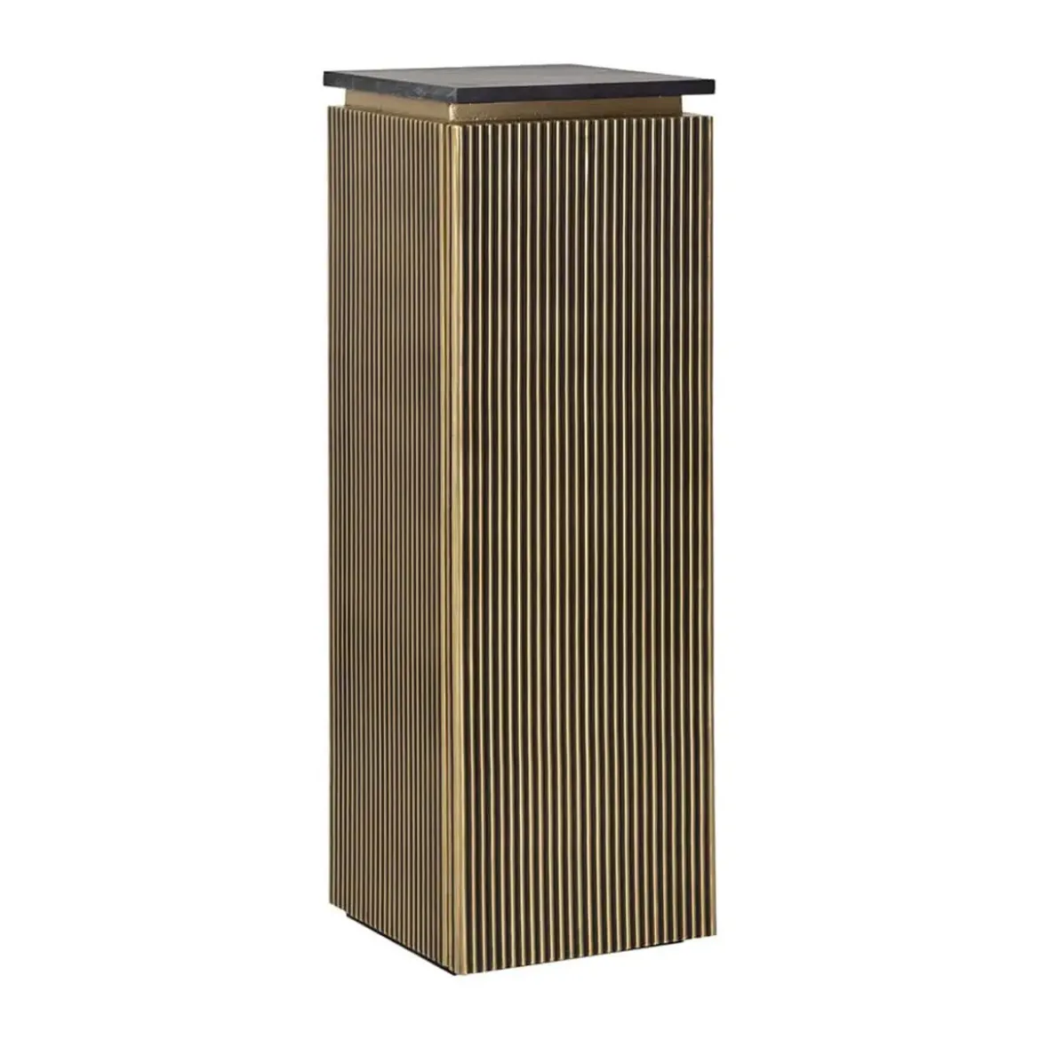 Vierkante zuil goud met ribbels - Richmond Interiors Ironville