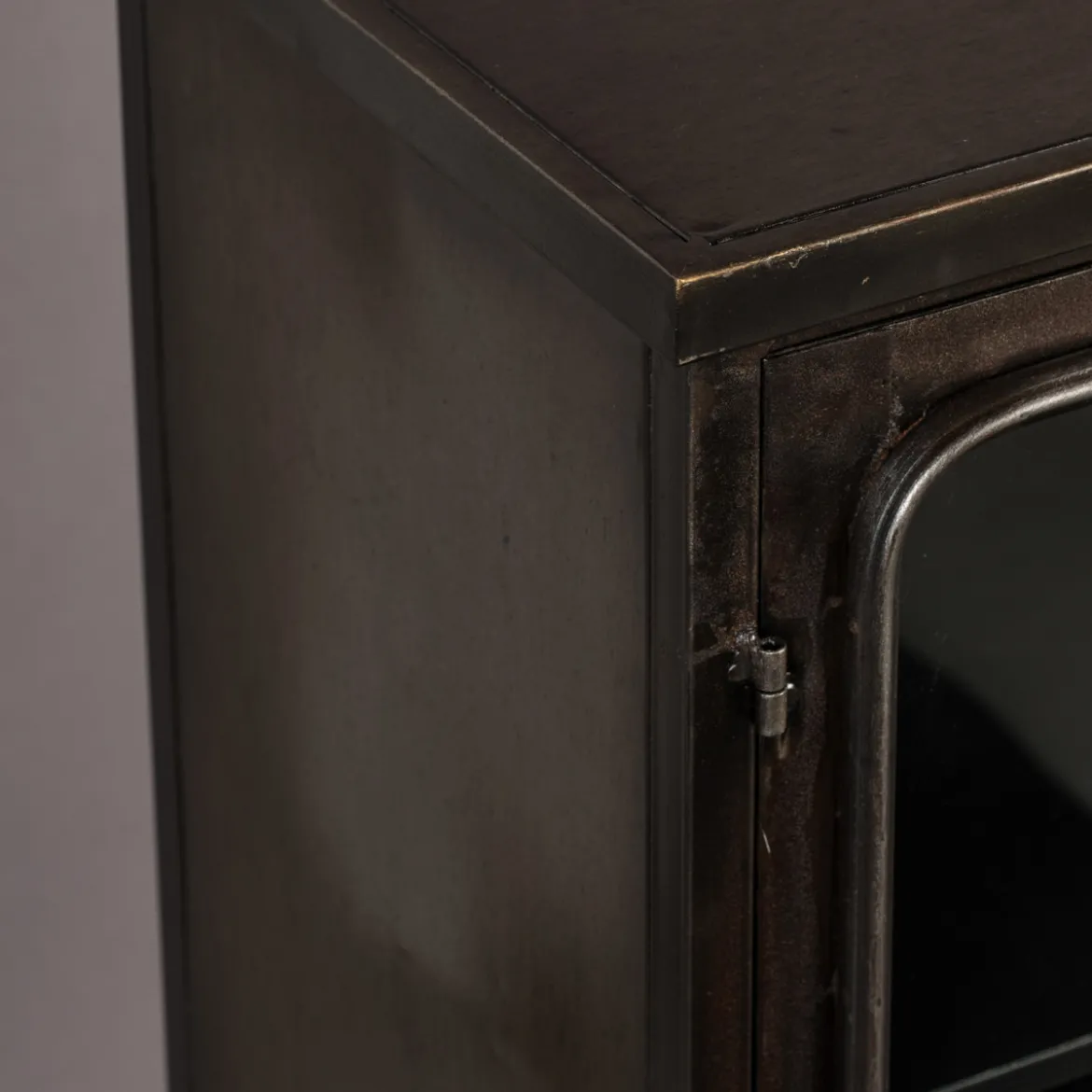 Vintage metalen kastje - Dutchbone Denza