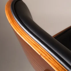 Vintage stoel leer - Dutchbone Blackwood