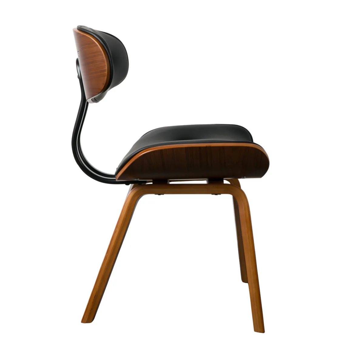 Vintage stoel leer - Dutchbone Blackwood