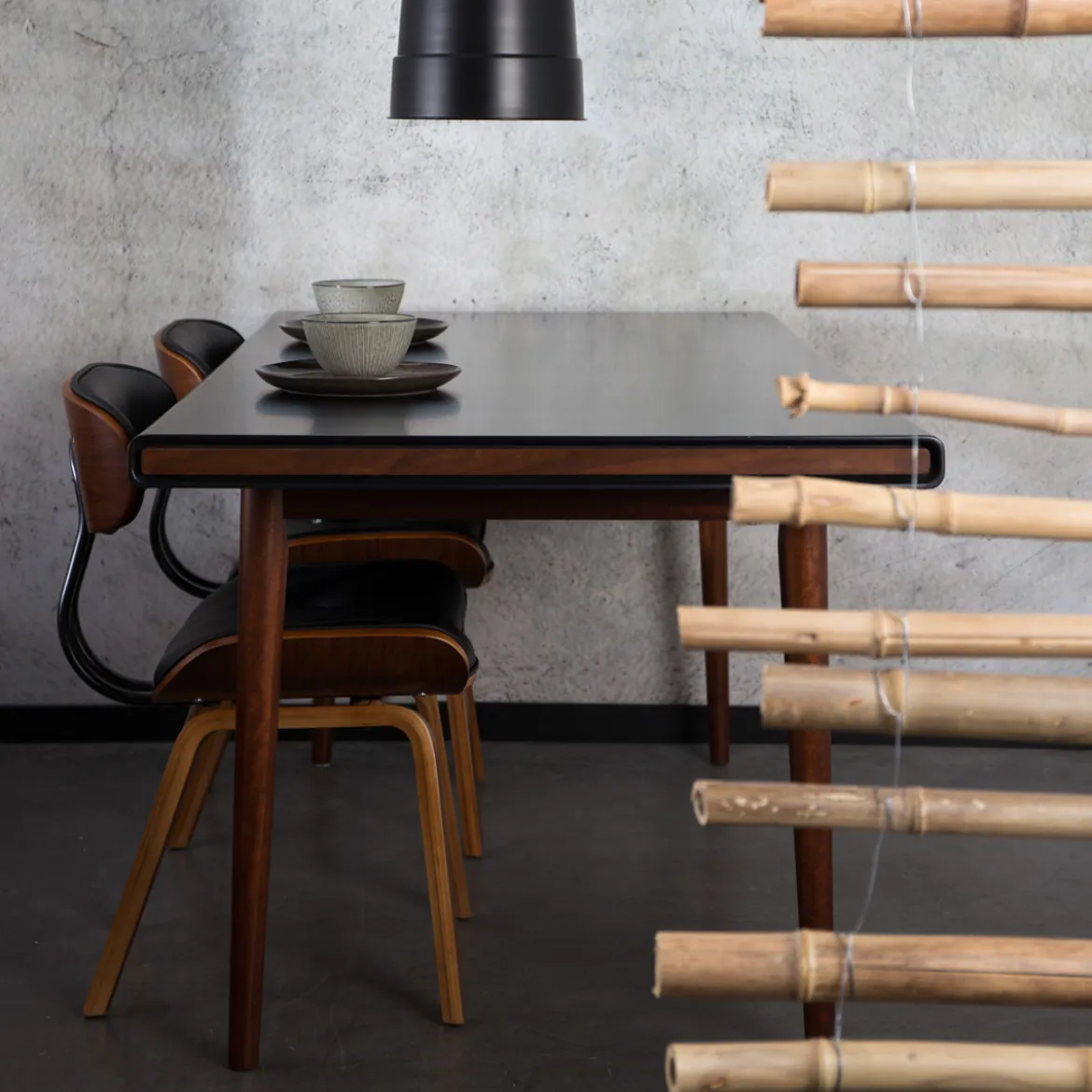 Vintage stoel leer - Dutchbone Blackwood