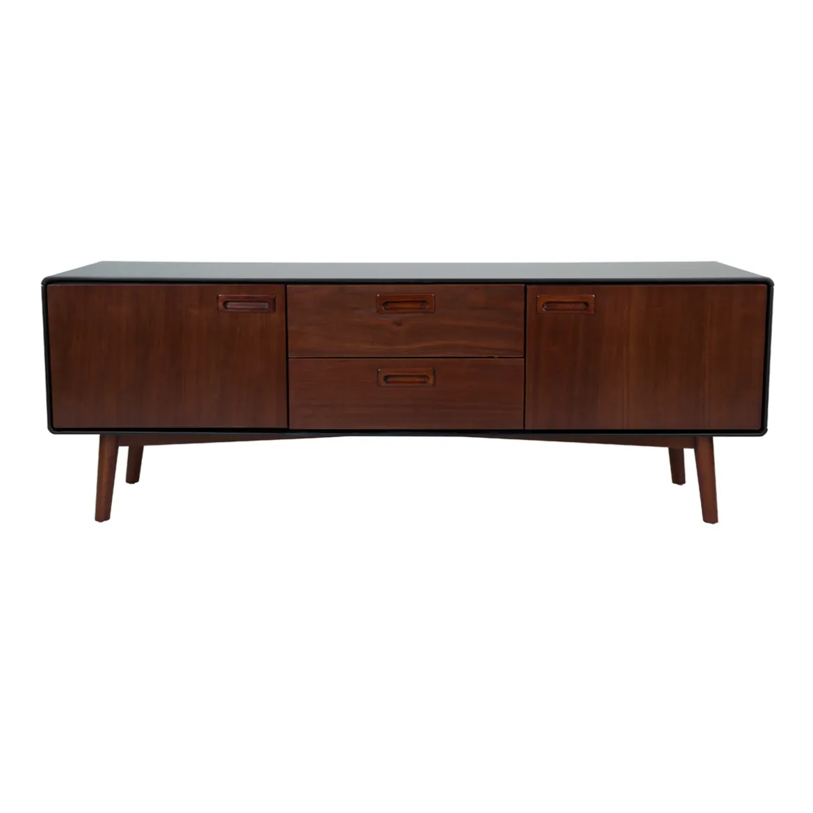 Vintage tv-meubel donker hout - Dutchbone Juju