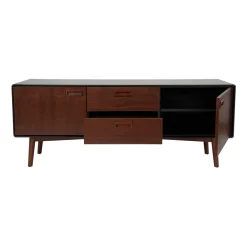 Vintage tv-meubel donker hout - Dutchbone Juju