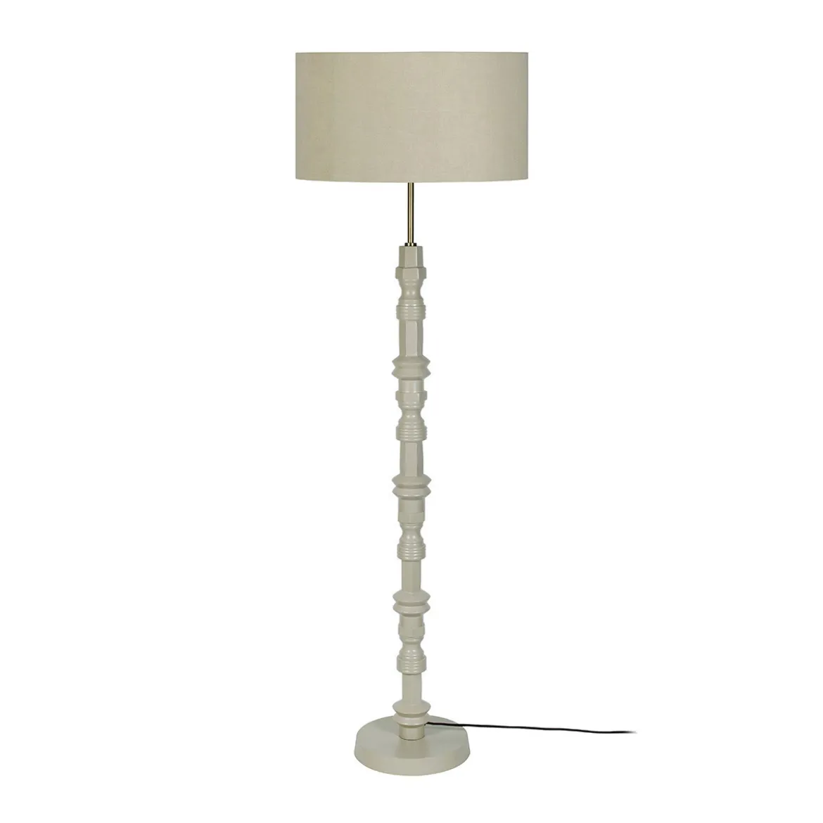Vintage vloerlamp met fluweel - Zuiver Totem
