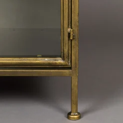 Vitrinekast antiek messing - Dutchbone Gertlush