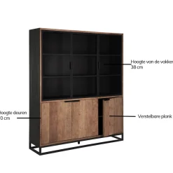 Vitrinekast No.2 Medium - DTP Home Cosmo