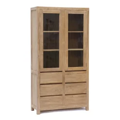 Vitrinekast teak 2 deurs - Tower Living Corona