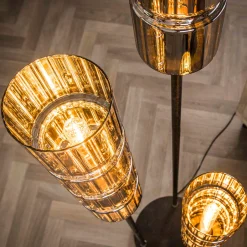 Vloerlamp getrapt glazen cyclinders - Santa Cylinder Glas