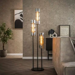 Vloerlamp getrapt glazen cyclinders - Santa Cylinder Glas