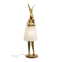 Vloerlamp goud konijn - Kare Design Rabbit Gold/White