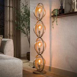 Vloerlamp metalen ringen - Santa Turn Around
