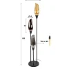 Vloerlamp met gekleurd glas - Santa Cocoon
