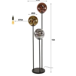 Vloerlamp met glasbollen - Santa Stellar