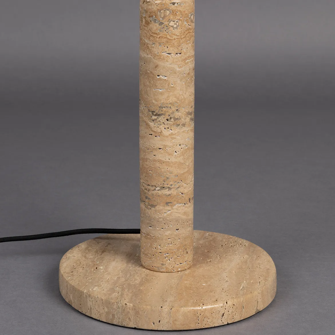 Vloerlamp met travertin voet - Dutchbone Jackson
