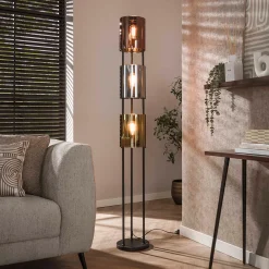 Vloerlamp tricolore zwart - Santa Lucente