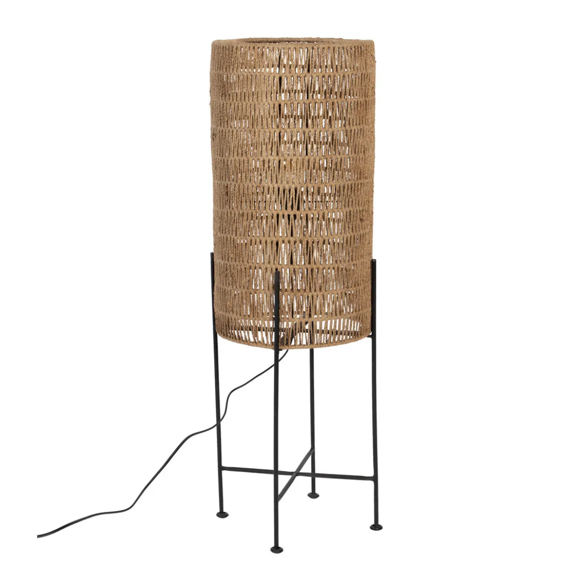 Vloerlamp van jute touw - Dutchbone Kari